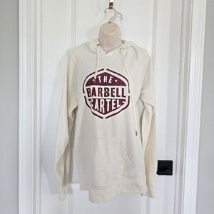 The Barbell Cartel Cream Hoodie Sz Medium